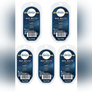 LOT 5 FEBREZE Wax Melts Packs 2.75 oz OCEAN